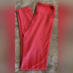 LuLaRoe Rich Red Leggings